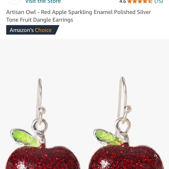 Women's 4 Piece Teacher Gift hair bow matching earrings, headband apple … - Picture 16 of 16